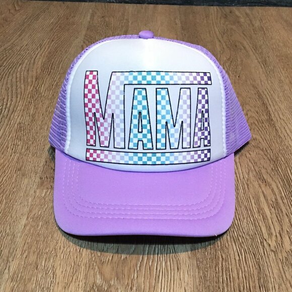 Mama Purple Trucker Hat - Picture 1 of 1